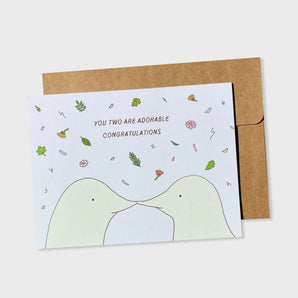 Adorable Couple Wedding Card By foonie