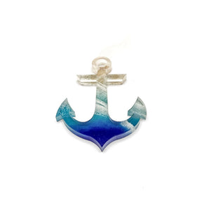 Anchor - Acrylic Ocean Ornament By Blue Crab Creative Design