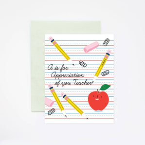 Appreciation Teacher Thank You Card By I Loot Paperie