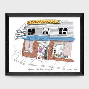 Ardmore Tea Room 11x8.5 Print By Emma FitzGerald Art &