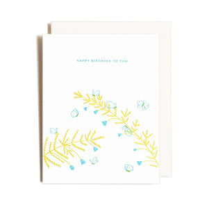 Birthday Butterflies Card By Homework Letterpress