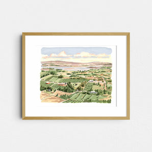 Blomidon Look-off 8x10 Print By Kat Frick Miller Art