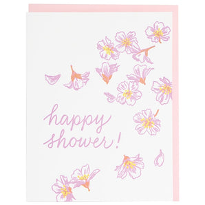 Blossoms Shower Card By Smudge Ink