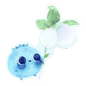 Blueberry Sticker By Tegan Thomas Illustration