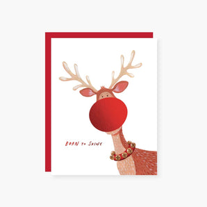 SALE - Born To Shine Holiday Junkie Foil Card By 2021 Co.