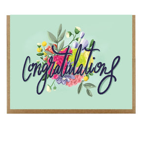 Bouquet Congratulations Card By Creative Nature Studio