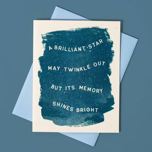 Brilliant Star Sympathy Card By Bromstad Printing Co.