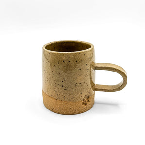 Brown Speckle Espresso Mug (Flower) By Union Street Pottery