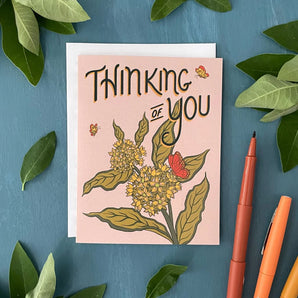 Butterfly Thinking of You Card By Carabara Designs