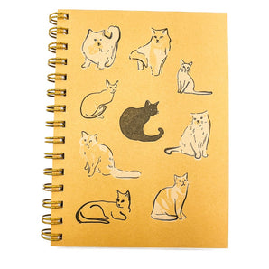 Cats Notebook By Wolf & Wren Press