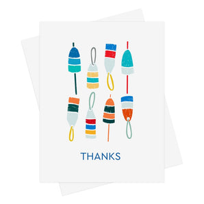 Colourful Buoys Thanks Card By Inkwell Originals