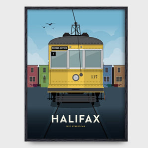 Halifax Streetcar Richmond 18x24 Poster By Inkwell Originals