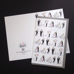 Congratulations Bride & Groom Card By ditto