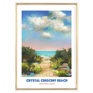 Crystal Crescent Beach 12x16 Print By Janna Wilton Art