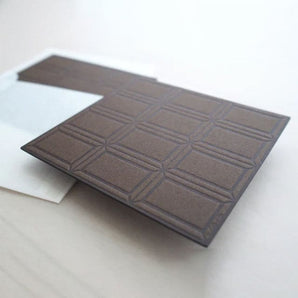 Dark Chocolate Bar Notecard By ditto