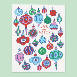 SALE - Deck the Halls Card By The Good Twin