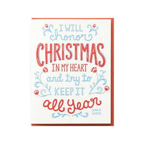 SALE - Dickens Christmas Card By Noteworthy Paper & Press