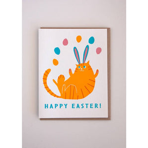 Easter Cat Card By Fugu Press