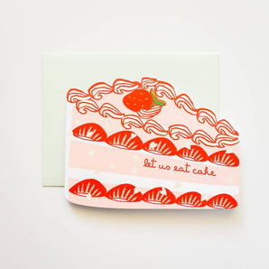 Eat Cake Die Cut Foil Card By I Loot Paperie