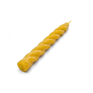 Elegant Twist Taper Beeswax Candle By Horsman’s Hearth