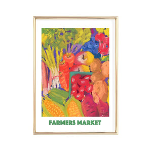 Farmers Market 12x16 Print By Janna Wilton Art