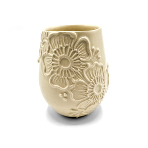 3D Floral Wine Cup By The Maple Market Crafts