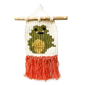 Frog Mini Woven Wall Hanging By The Gentle Coast