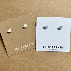 Gold Accent Bird Studs (various colours) By Ellie Parker