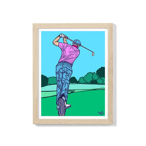 Golf 8.5x11 Print By Ren Design