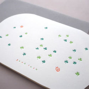 Good Luck Clovers Card By ditto