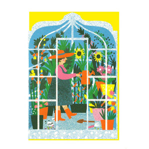 Greenhouse Die Cut Card By The Printed Peanut