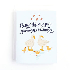 Growing Family Duck Card By Pedaller Designs