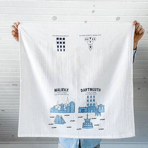 Halifax/Dartmouth Tea Towel By The Far Away Shop