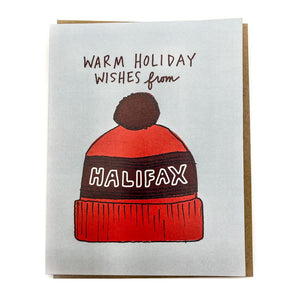 SALE - Halifax Pom Hat Card By La Familia Green