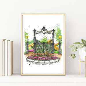 Halifax Public Gardens 11x14 Print By Downtown Sketcher