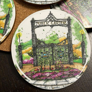 Halifax Public Gardens Coaster 4 Pack By Downtown Sketcher