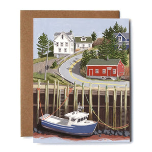 Halls Harbour Card By Kat Frick Miller Art