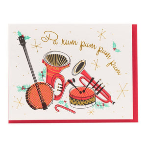 SALE - Holiday Instruments Foil Card By Porchlight Press