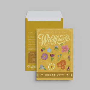 Honey Bee Blend Wildflowers Seed Packet By KDP Creative