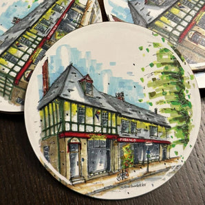 Hydrostone Coaster By Downtown Sketcher