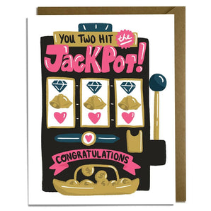 Jackpot Wedding Card By Kat French Design