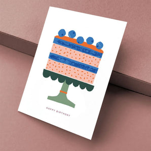 Kautzi Blueberry Birthday Cake Card