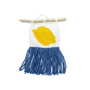 Lemon Mini Woven Wall Hanging By The Gentle Coast