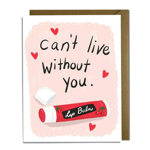 Lip Balm Love Card By Kat French Design