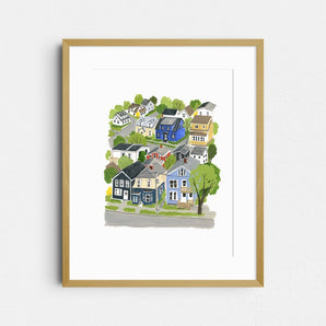 Little Dartmouth 8x10 Print By Kat Frick Miller Art