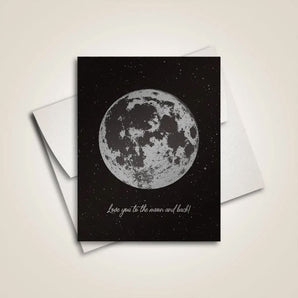 Love You To The Moon Card By Fabled Creative