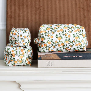 Makeup Bag - Clementine (various sizes) By Freon Collective