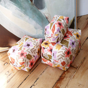 Makeup Bag - Mod Floral (various sizes) By Freon Collective