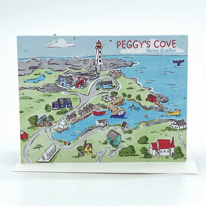 Map of Peggy’s Cove Seed Card By Jill & Jack Paper