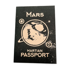 Martian Passport Notebook By Fabled Creative